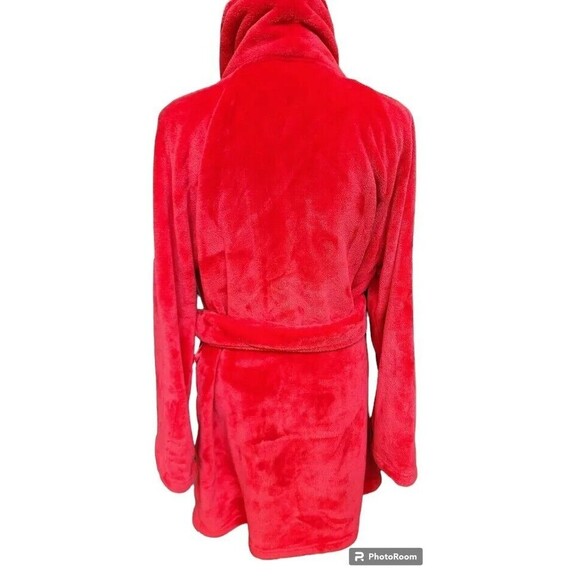 Victoria's Secret Robe Size M/L Red Plush - Picture 5 of 8